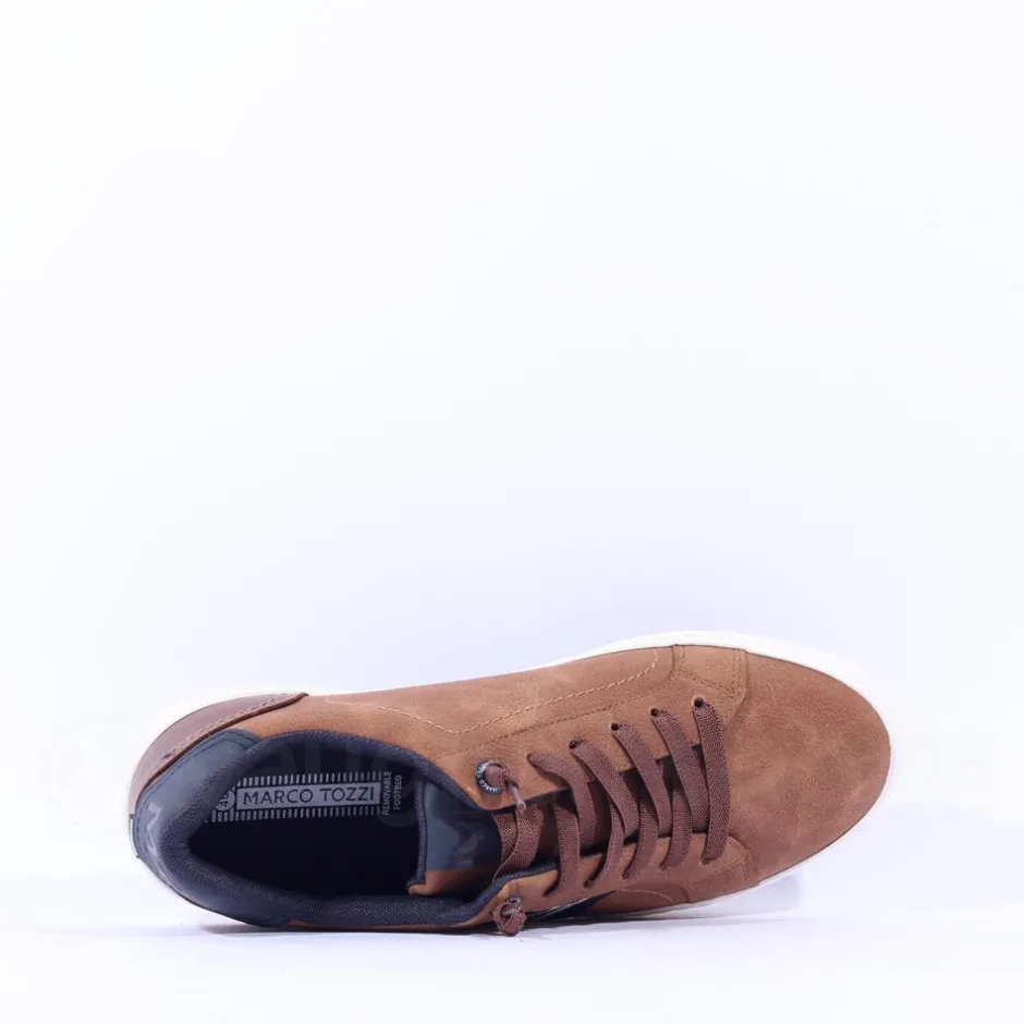 Marco Tozzi Men Sanakoi Side Panel Shoe - Cognac