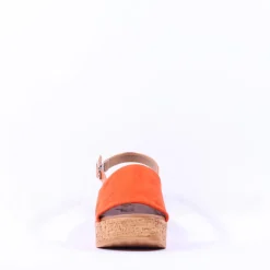Women Tamaris Santini Cork Platform Slingback - Orange