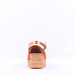 Women Tamaris Santini Cork Platform Slingback - Orange