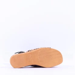 Women Tamaris Santini Cork Platform Slingback - Leopard Print