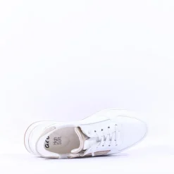 Women Ara Sapporo 3.0 Easy Slip On Trainer - White Gold