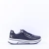 Women Ara Sapporo Side Zip Platform Trainer - Navy Leather