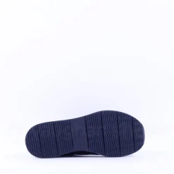 Women Ara Sapporo Side Zip Platform Trainer - Navy Leather