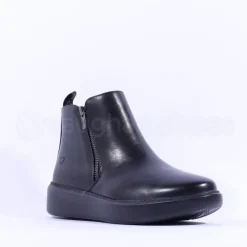 Women Heavenly Feet Senta Twin Zip Ankle Boot - Black