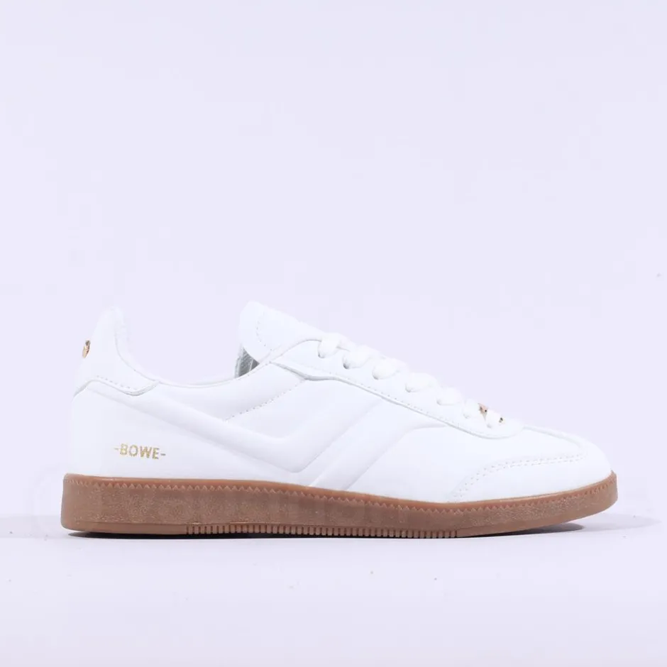Women Tommy Bowe Ladies Serevi Gumsole Trainer - White Tan
