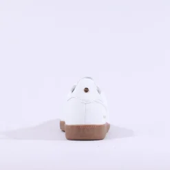 Women Tommy Bowe Ladies Serevi Gumsole Trainer - White Tan