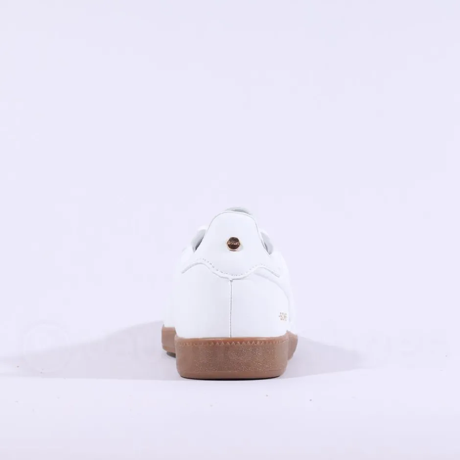 Women Tommy Bowe Ladies Serevi Gumsole Trainer - White Tan
