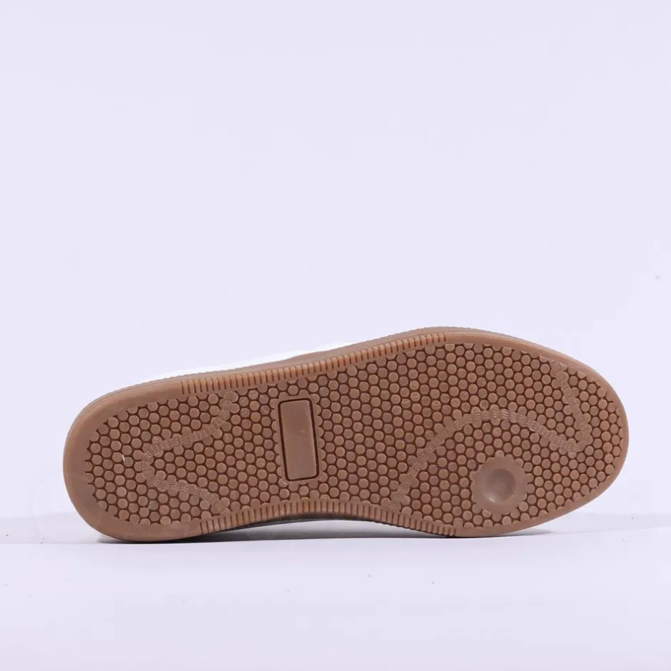 Women Tommy Bowe Ladies Serevi Gumsole Trainer - White Tan
