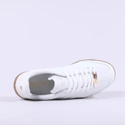 Women Tommy Bowe Ladies Serevi Gumsole Trainer - White Tan