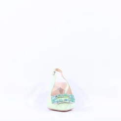 Women Sorento Shelbourne Brooch Slingback Heel - Lime