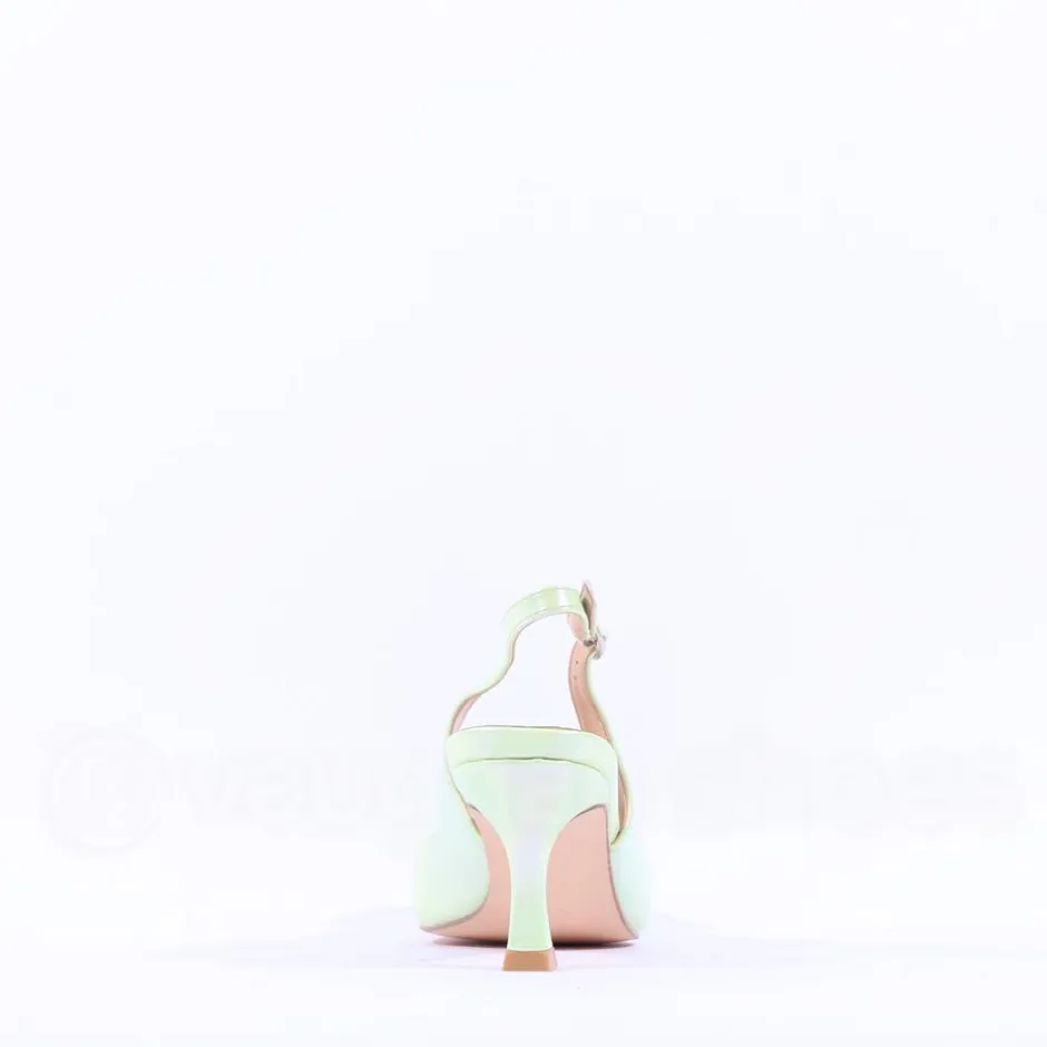 Women Sorento Shelbourne Brooch Slingback Heel - Lime