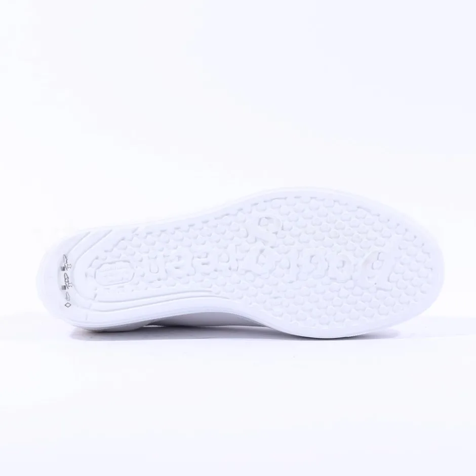 Women Paul Green Side Panel Laced Trainer - White Sparkle