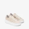 Women NeroGiardini Side Panel Print Trainer - Cream Print