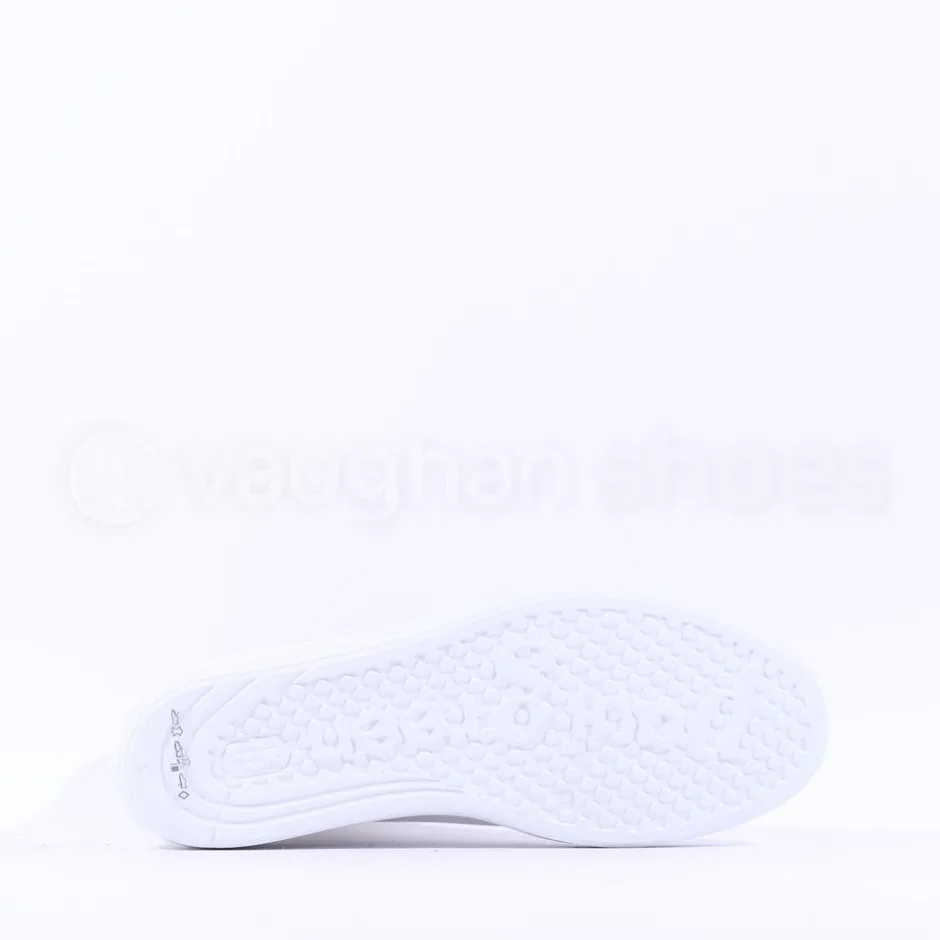Women Paul Green Side Zip Hi Top Ankle Boot - White Gold Leather