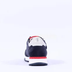 Women Paul Green Side Zip Laced Multi Trainer - Navy Leather