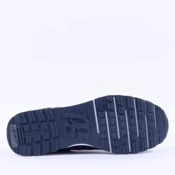 Women Paul Green Side Zip Laced Multi Trainer - Navy Leather
