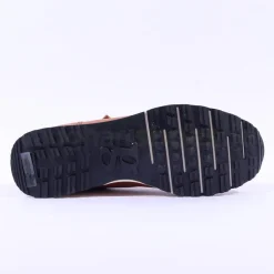 Women Paul Green Side Zip Laced Multi Trainer - Tan Leather