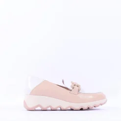 Women Wonders Sima Wedge Link Shoe - Nude Patent