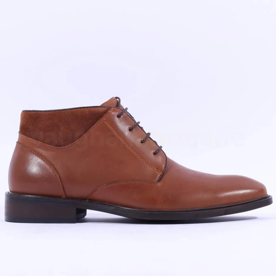 Escape Men Singspiel Laced Boot - Brandy