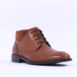 Escape Men Singspiel Laced Boot - Brandy