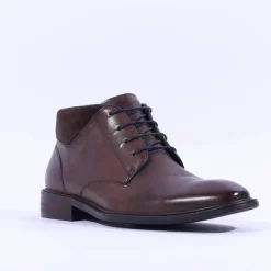 Escape Men Singspiel Laced Boot - Mahogany