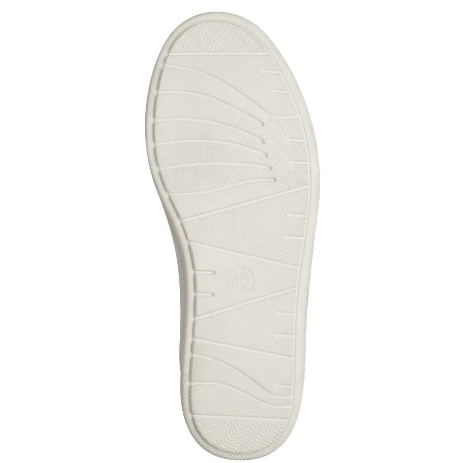 Women Jana Sitane Elasticated Lace Trainer - White Silver