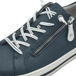 Women Jana Sitane Elasticated Lace Trainer - Navy