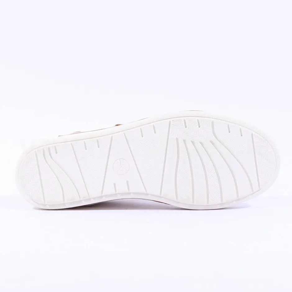 Women Jana Sitane Elasticated Lace Trainer - White Rose Gold