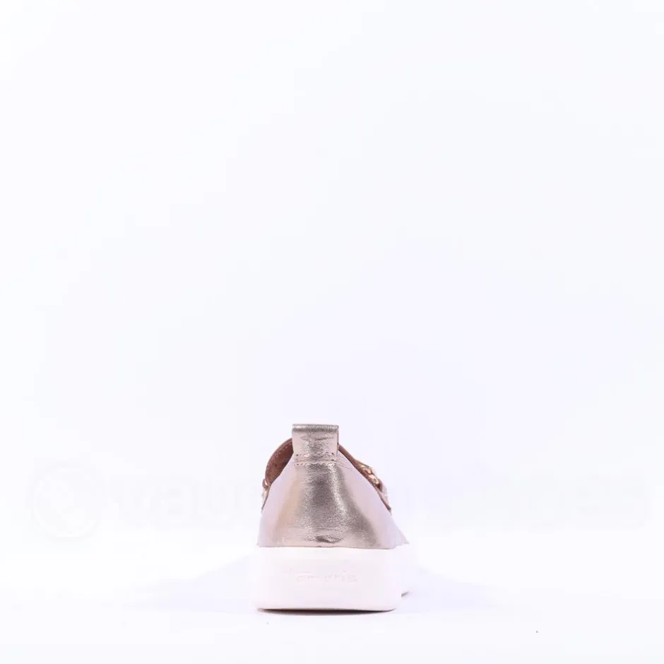 Women Tamaris Skylar Slip On Link Shoe - Gold