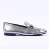 Women Paul Green Slip On Buckle Detail Loafer - Gun Metal