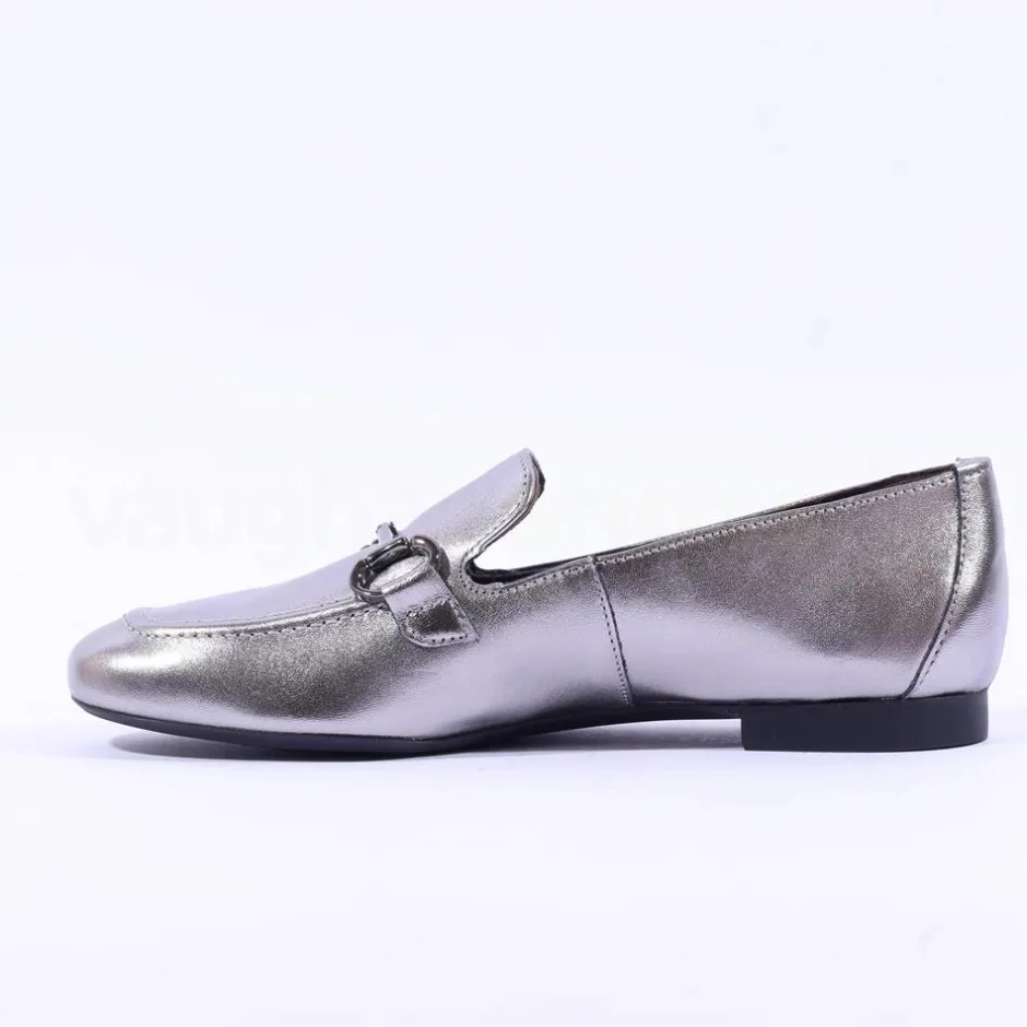 Women Paul Green Slip On Buckle Detail Loafer - Gun Metal
