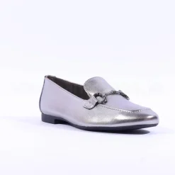 Women Paul Green Slip On Buckle Detail Loafer - Gun Metal