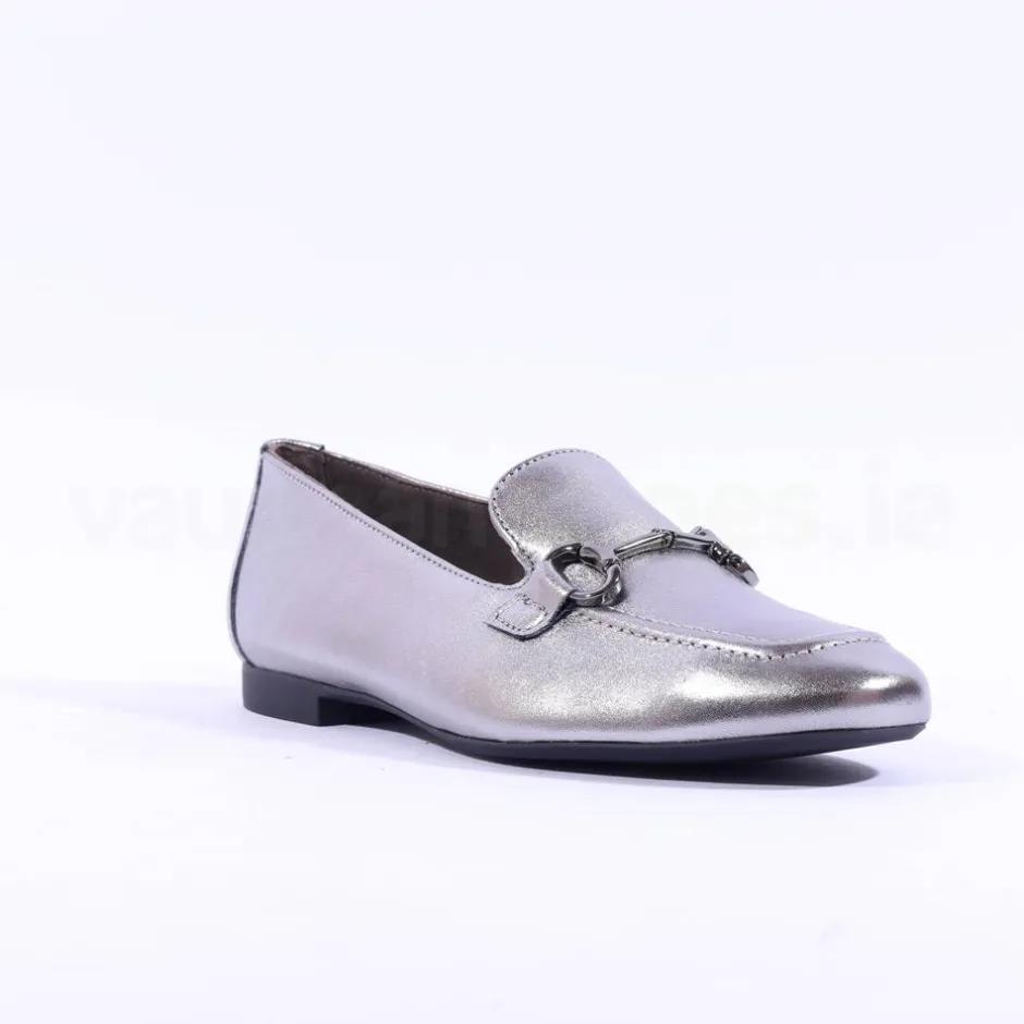 Women Paul Green Slip On Buckle Detail Loafer - Gun Metal