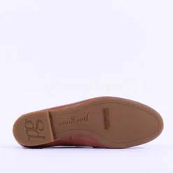Women Paul Green Slip On Buckle Detail Loafer - Cognac Leather