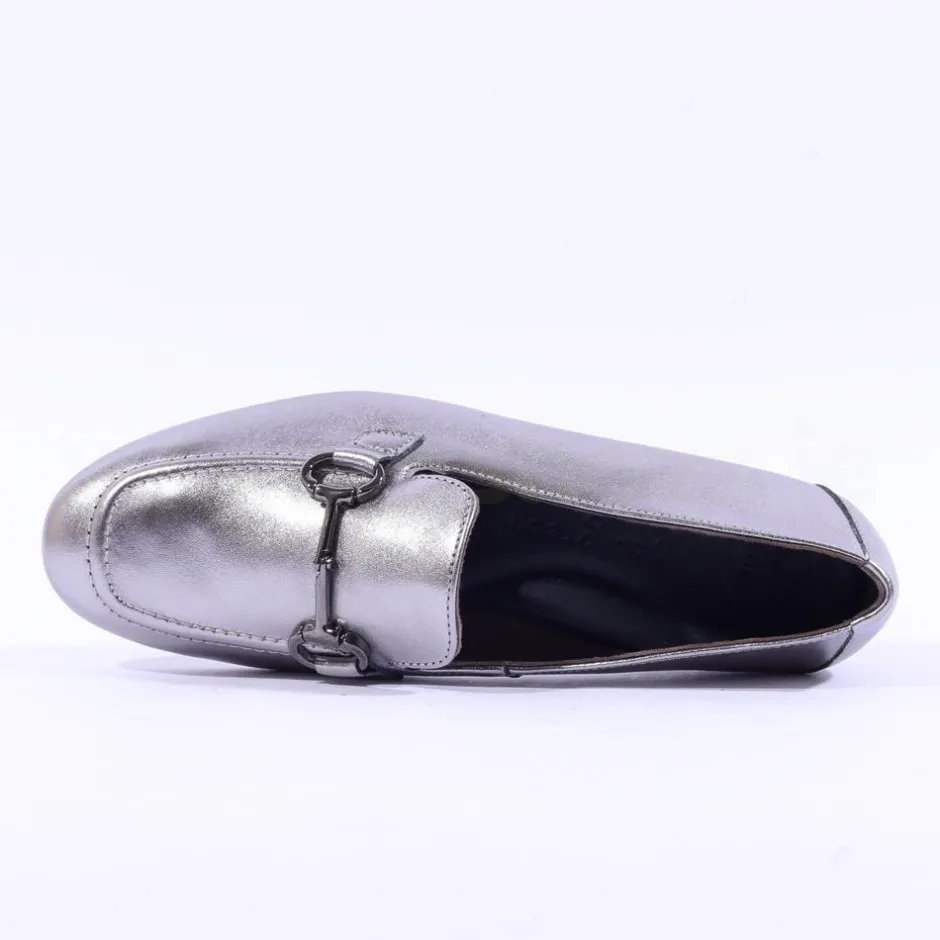 Women Paul Green Slip On Buckle Detail Loafer - Gun Metal