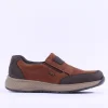 Rieker Men Slip On Shoe - Brown Nubuck