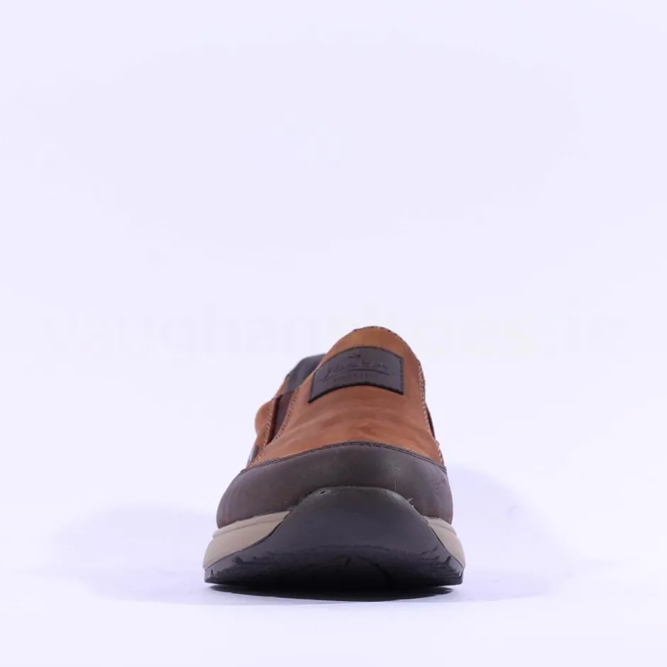 Rieker Men Slip On Shoe - Brown Nubuck