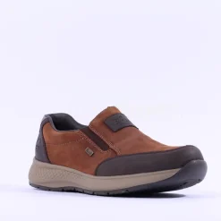 Rieker Men Slip On Shoe - Brown Nubuck