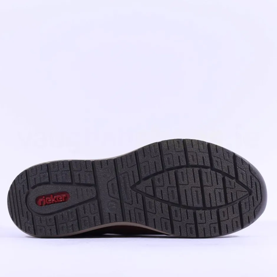 Rieker Men Slip On Shoe - Brown Nubuck