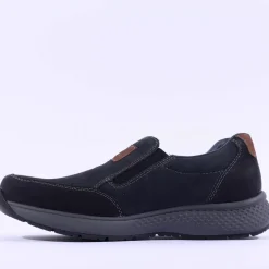 Rieker Men Slip On Shoe - Navy Nubuck
