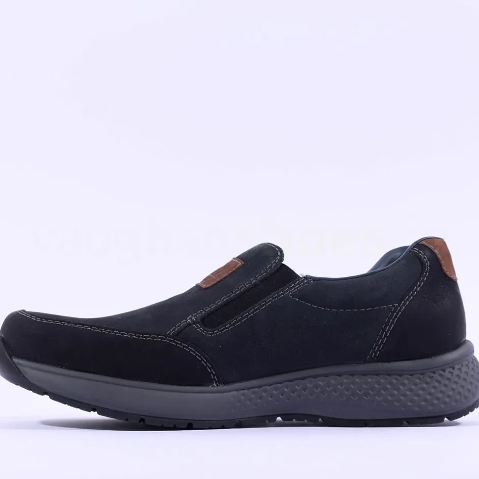 Rieker Men Slip On Shoe - Navy Nubuck