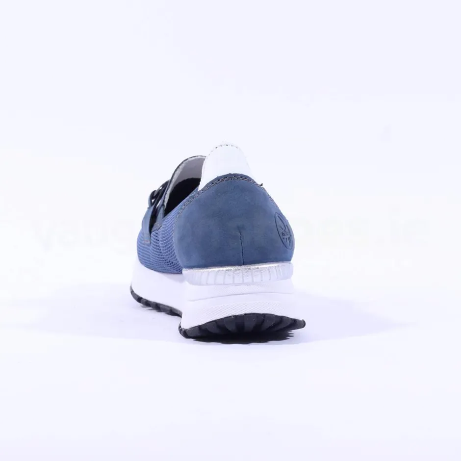Women Rieker Slip On Shoe Link Detail - Blue