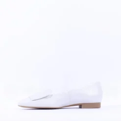 Women Paul Green Slip On Square Detail Loafer - Ivory