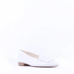 Women Paul Green Slip On Square Detail Loafer - Ivory