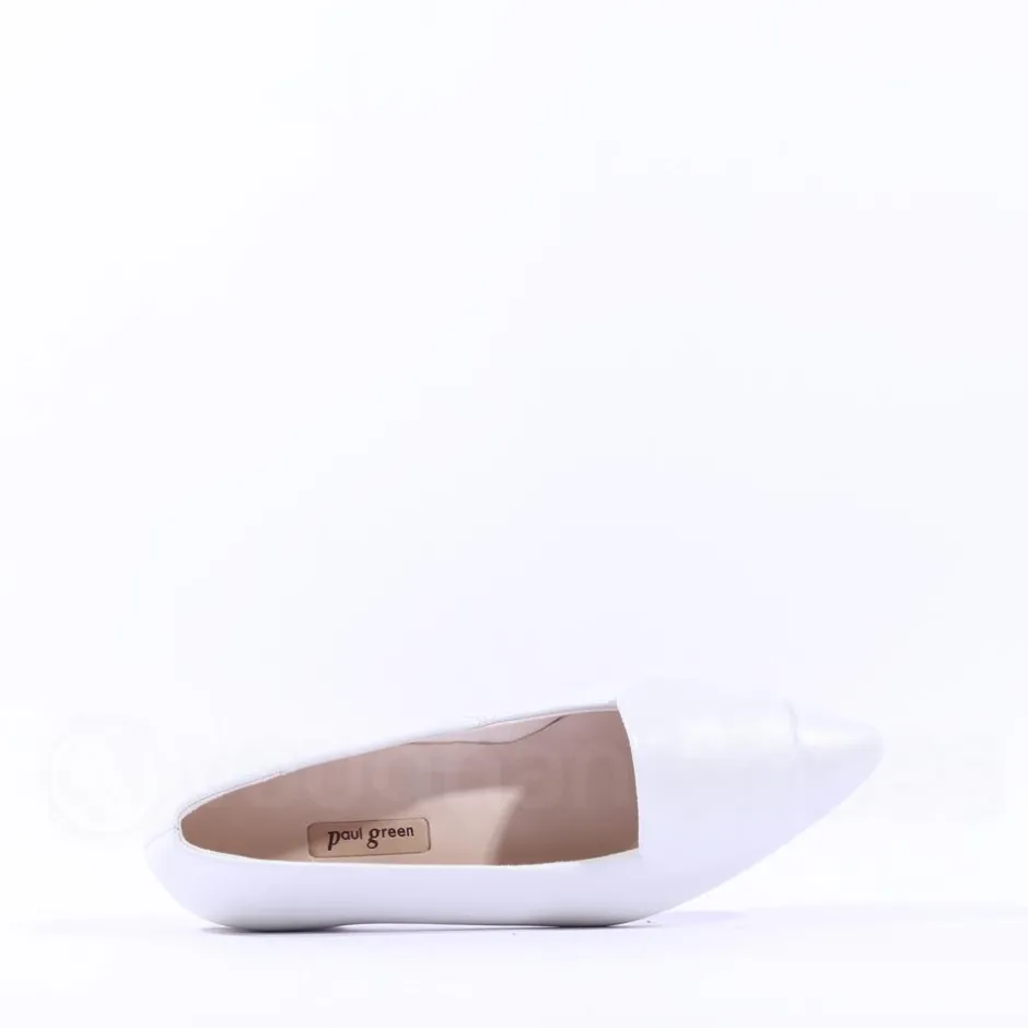Women Paul Green Slip On Square Detail Loafer - Ivory
