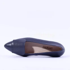 Women Paul Green Slip On Square Detail Loafer - Navy Leather
