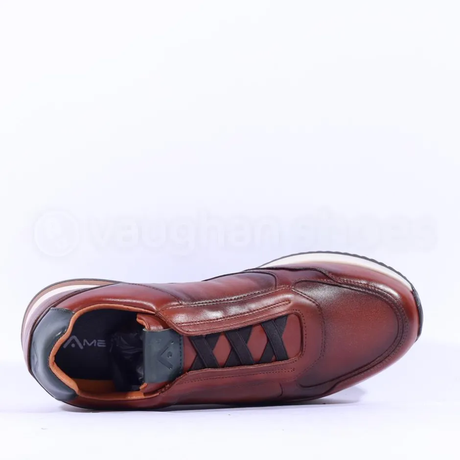 Ambitious Slow Laceless Trainer - Cognac Combi