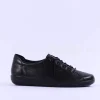 Women Ecco Women Soft 2.0 Laced - Black Lea