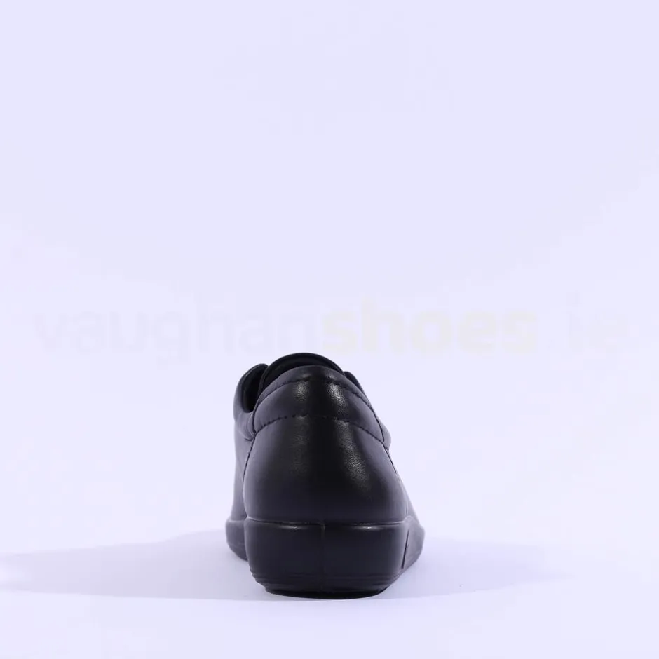 Women Ecco Women Soft 2.0 Laced - Black Lea