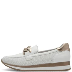 Women Jana Somon Loafer With Link Detail - White Rose Gold